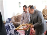 دیدار رئیس  دانشگاه و هیات رئیسه و جمعی از کارکنان دانشگاه از خانواده شهید داوود راثی