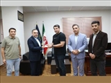 جلسه رئیس دانشگاه با اعضای تیم هاکی دکتر اقدمی